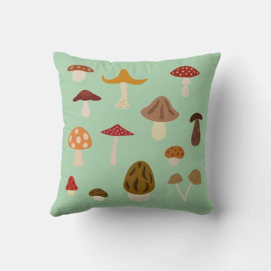 秋のキノコ枕 クッション (裏面)