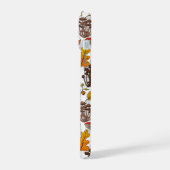 秋のキノコ葉や、ナッツやベリー iPhone 15ケース (左側面)