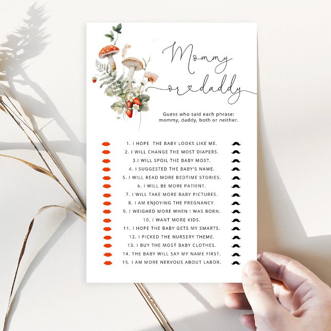 秋のキノコ誰がママかパパのゲーム (クリエイターアップロード済み)