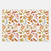 秋のキノコ離れと ラッピングペーパーシート (正面3)