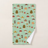 秋のキノコ風呂タオルセット バスタオルセット (ハンドタオル)