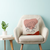 秋のキノコ魔法抽象芸術ブロブ形状秋アート クッション (椅子)