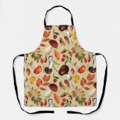 秋のキノコ エプロン (正面)