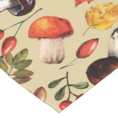 秋のキノコ ショートテーブルランナー (コーナー)