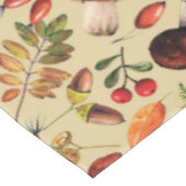 秋のキノコ テーブルクロス (アングル)