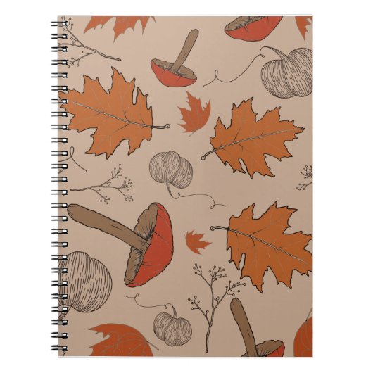 秋のキノコ ノートブック (正面)