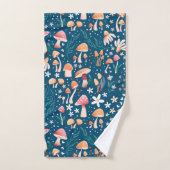 秋のキノコ バスタオルセット (ハンドタオル)