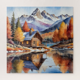 秋のキャビン ジグソーパズル