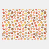 秋のキャンディーコーン私は紅葉カボチャが大好き ラッピングペーパーシート (正面2)