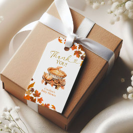 秋のキューティパイ ベビーシャワー ギフトタグ