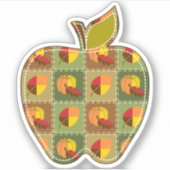 秋のキルトコンターシール シール (正面)