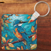 秋のキングフィッシャー・キーチェーン キーホルダー (裏面)