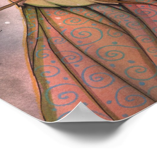 秋のクイーンフェアリーファンタジーアートバイモリーハリソン ポスター (角)