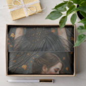 秋のクイーンブラックガウンエレガントデクページ 薄葉紙 (ギフト)