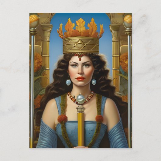 秋のクイーンポストカード ポストカード (正面)