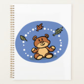 秋のクマの秋離れの音 プランナー手帳 (正面)