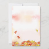 秋のクマノミの招待状 招待状 (裏面)