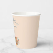 秋のクマ赤ちゃんシャワー紙カップ、真夏待ち 紙コップ (左)