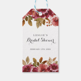 秋のクラシック ブランシュ＆バブル ブライズシャワー ギフトタグ