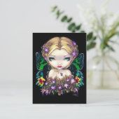 「秋のクロッカス妖精」ポストカード ポストカード (スタンド正面)