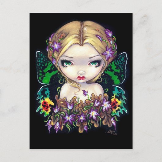 「秋のクロッカス妖精」ポストカード ポストカード (正面)