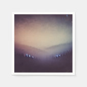 秋のグラデーション夕暮れ朝のデコップナプキン スタンダードカクテルナプキン (正面)