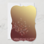 秋のグラム結婚のリハーサル 招待状 (裏面)