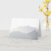 秋のグランドキャニオン(挨拶状) カード (黄色い花)