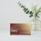 秋のグリッターユニークファッション 名刺 (スタンド正面)