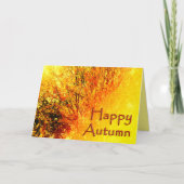 秋のグリーティングカード カード (正面)