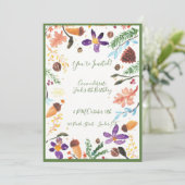 秋のグリーティングカード 招待状 (スタンド正面)