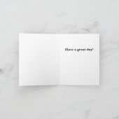 秋のグリーティングカード、秋のカメカード カード (内部)