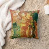 秋のグリーンオレンジブラウン クッション (ブランケット)