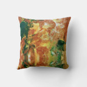 秋のグリーンオレンジブラウン クッション (裏面)