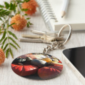 秋のグルメとカボチャ キーホルダー (側面)