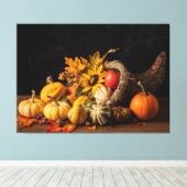 秋のグルメに満ちた美しい紅斑 キャンバスプリント (インサイチュ (ウッドフロア))