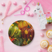 秋のグループ化 ペーパープレート (パーティー)