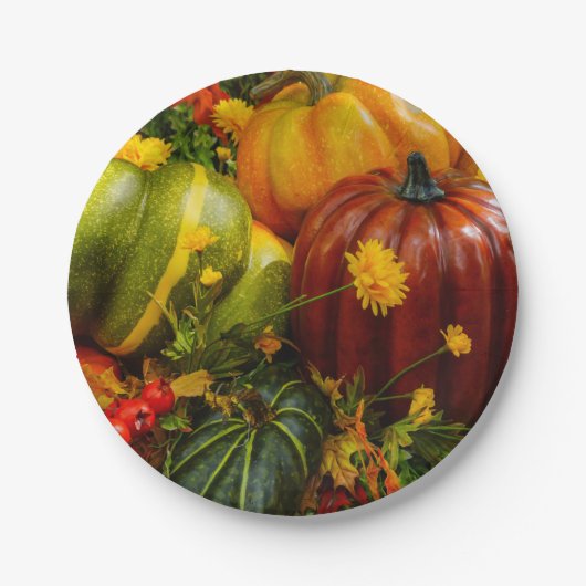 秋のグループ化 ペーパープレート (正面)