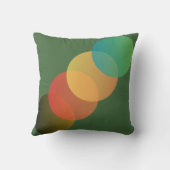 秋のグローの幾何学的 クッション (裏面)