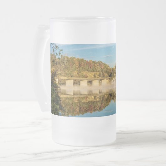 秋のグローレイクスプリングフィールド霜のガラスのビールMu フロストグラスビールジョッキ (正面左)