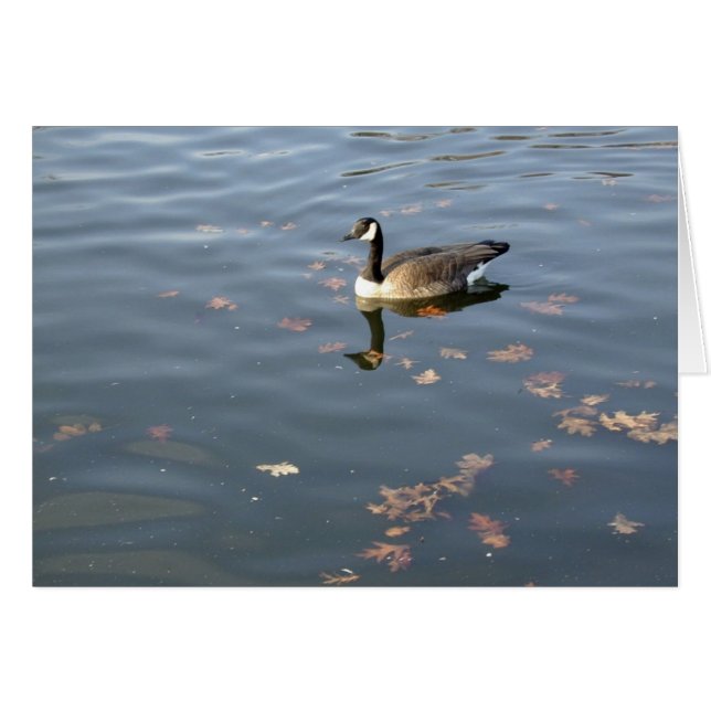秋のグースカード (正面横)