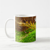 秋のコケの木の皮パーソナライズされた- コーヒーマグカップ (左)