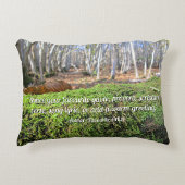 秋のコケの木の眠りパーソナライズされた- アクセントクッション