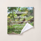 秋のコケの木の眠りパーソナライズされた- バスタオルセット