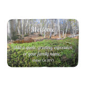 秋のコケの木の眠りパーソナライズされた- バスマット