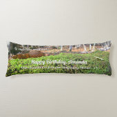 秋のコケの木の眠りパーソナライズされた- ボディピロー