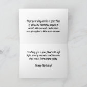 秋のコケinサンシャイン – カスタム誕生日カード カード (内部)