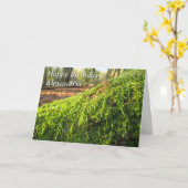 秋のコケinサンシャイン – カスタム誕生日カード カード (黄色い花)