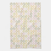 秋のココの手描きカラフルかぼちゃ模様 キッチンタオル (縦)