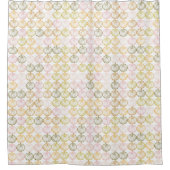 秋のココの手描きカラフルかぼちゃ模様 シャワーカーテン (正面)